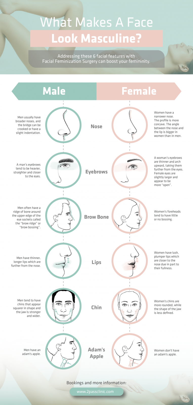 8 Key Differences Between Male and Female Facial Features