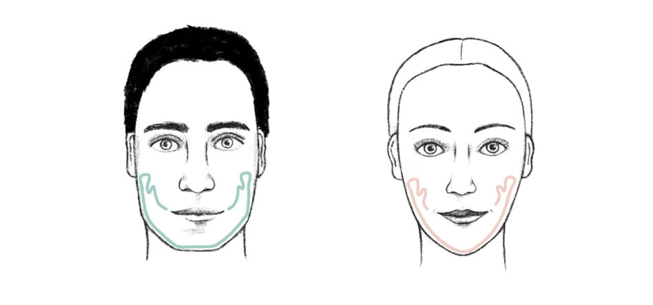 masculine face shape